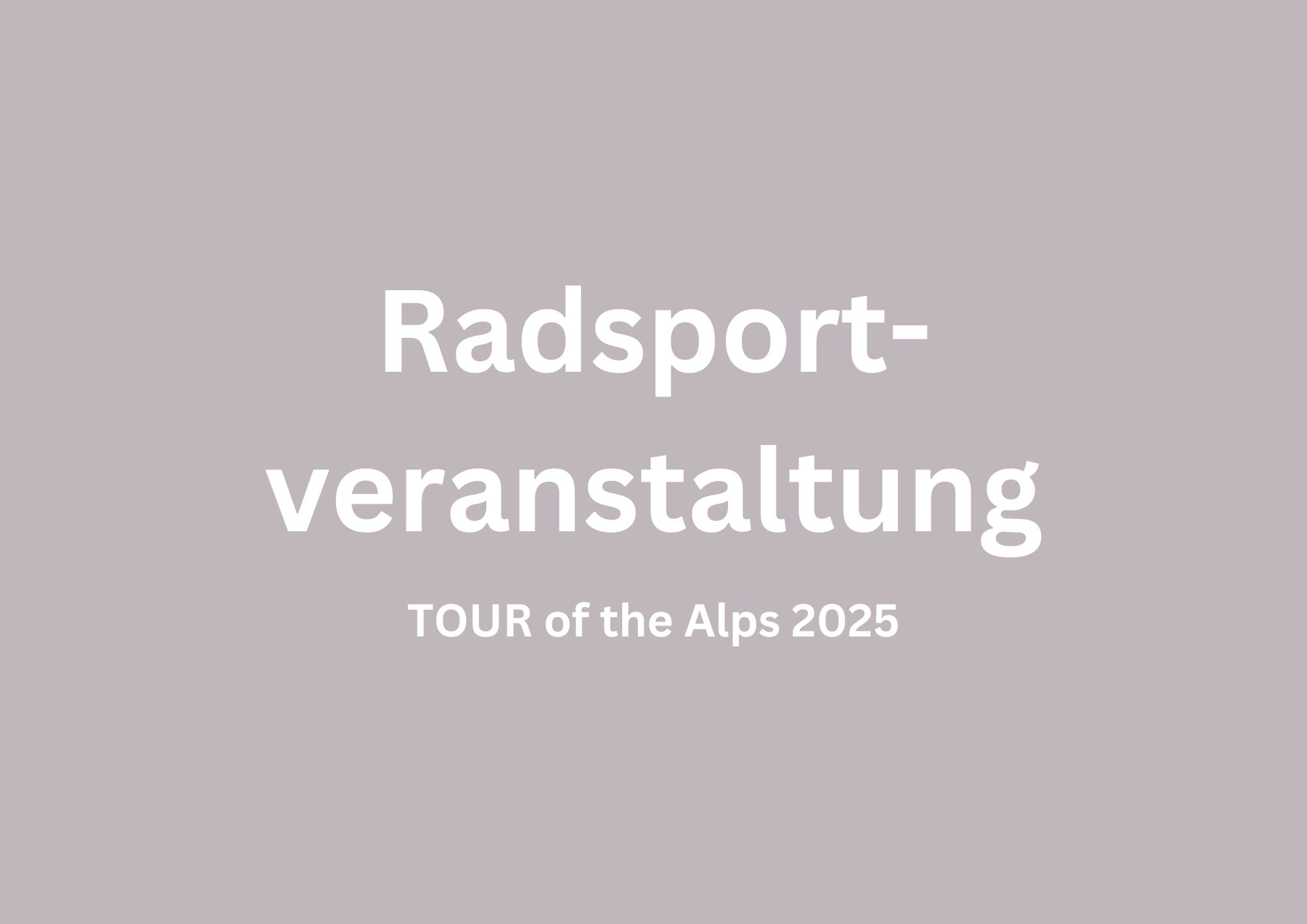 Radsportveranstaltung